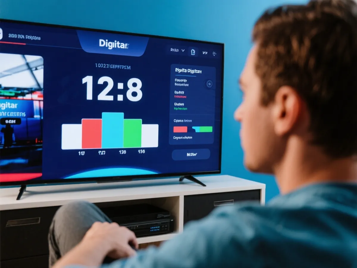 Viewer following live broadcast