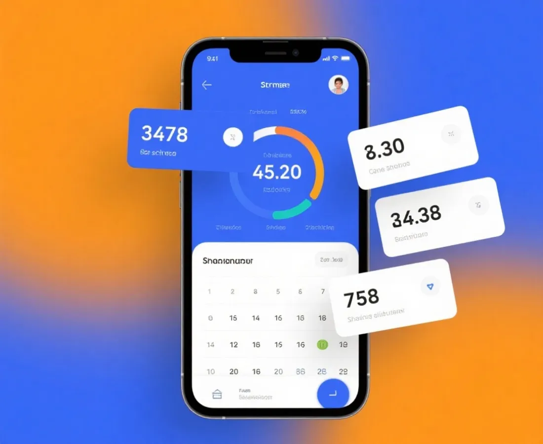 Mobile result lookup and schedule illustration